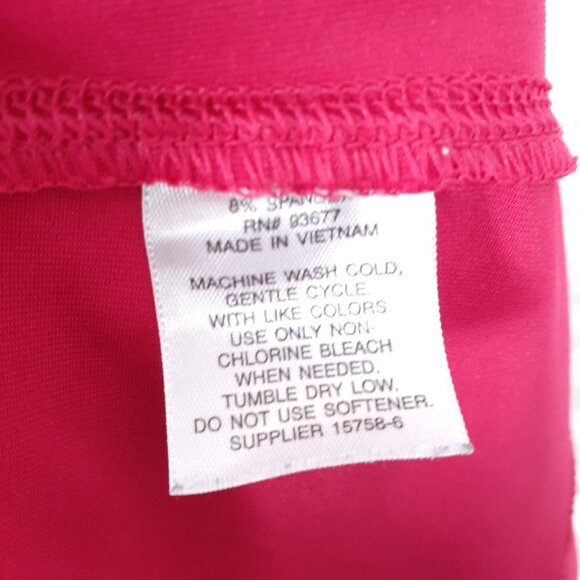 Xersion Quick Dri Tank L Racer Back Workout Pink Gray 306A - Picture 4 of 4